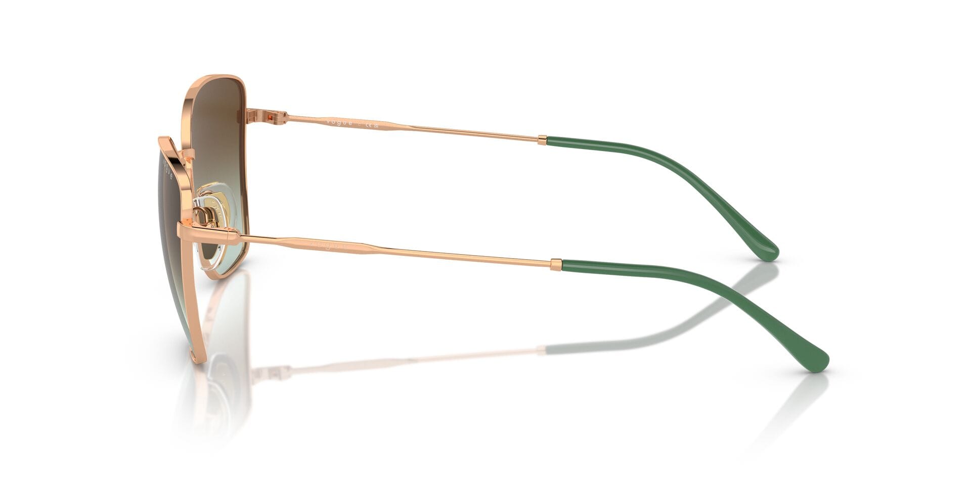 Vogue 0VO4279S Sunglass Rose Gold Female Full Metal Sunglass — Rose Gold frame — view 5