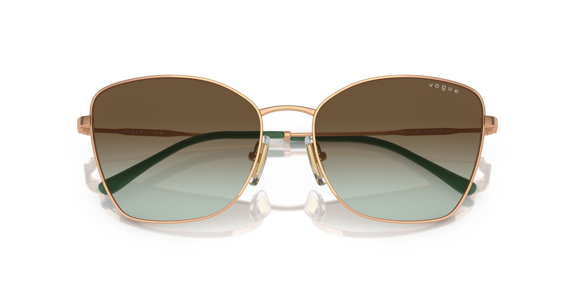 Vogue 0VO4279S Sunglass Rose Gold Female Full Metal Sunglass — Rose Gold frame — view 7