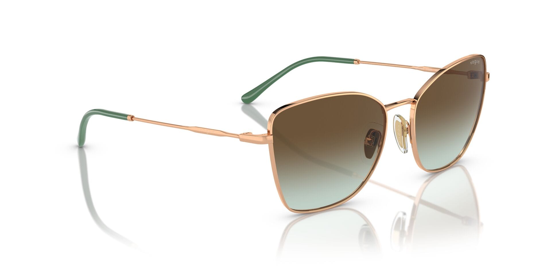 Vogue 0VO4279S Sunglass Rose Gold Female Full Metal Sunglass — Rose Gold frame — view 8