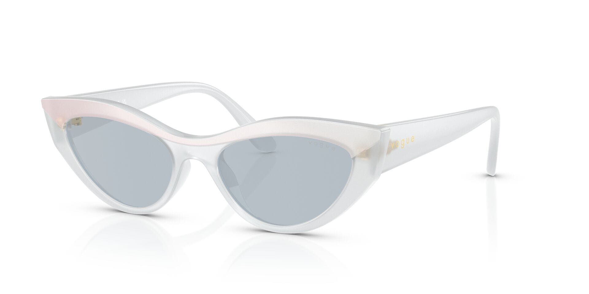 Vogue 0VO5637SU Sunglass White Female Full Shell Sunglass — White frame — view 2