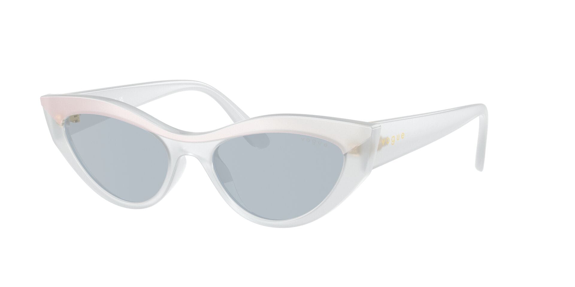 Vogue 0VO5637SU Sunglass White Female Full Shell Sunglass — White frame — view 3