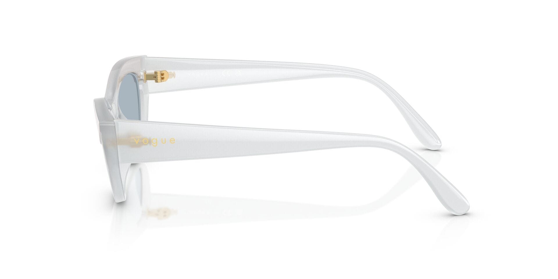 Vogue 0VO5637SU Sunglass White Female Full Shell Sunglass — White frame — view 5