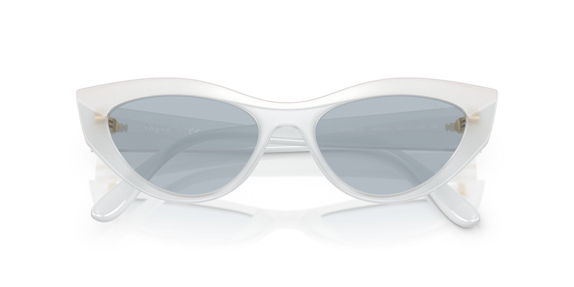 Vogue 0VO5637SU Sunglass White Female Full Shell Sunglass — White frame — view 7