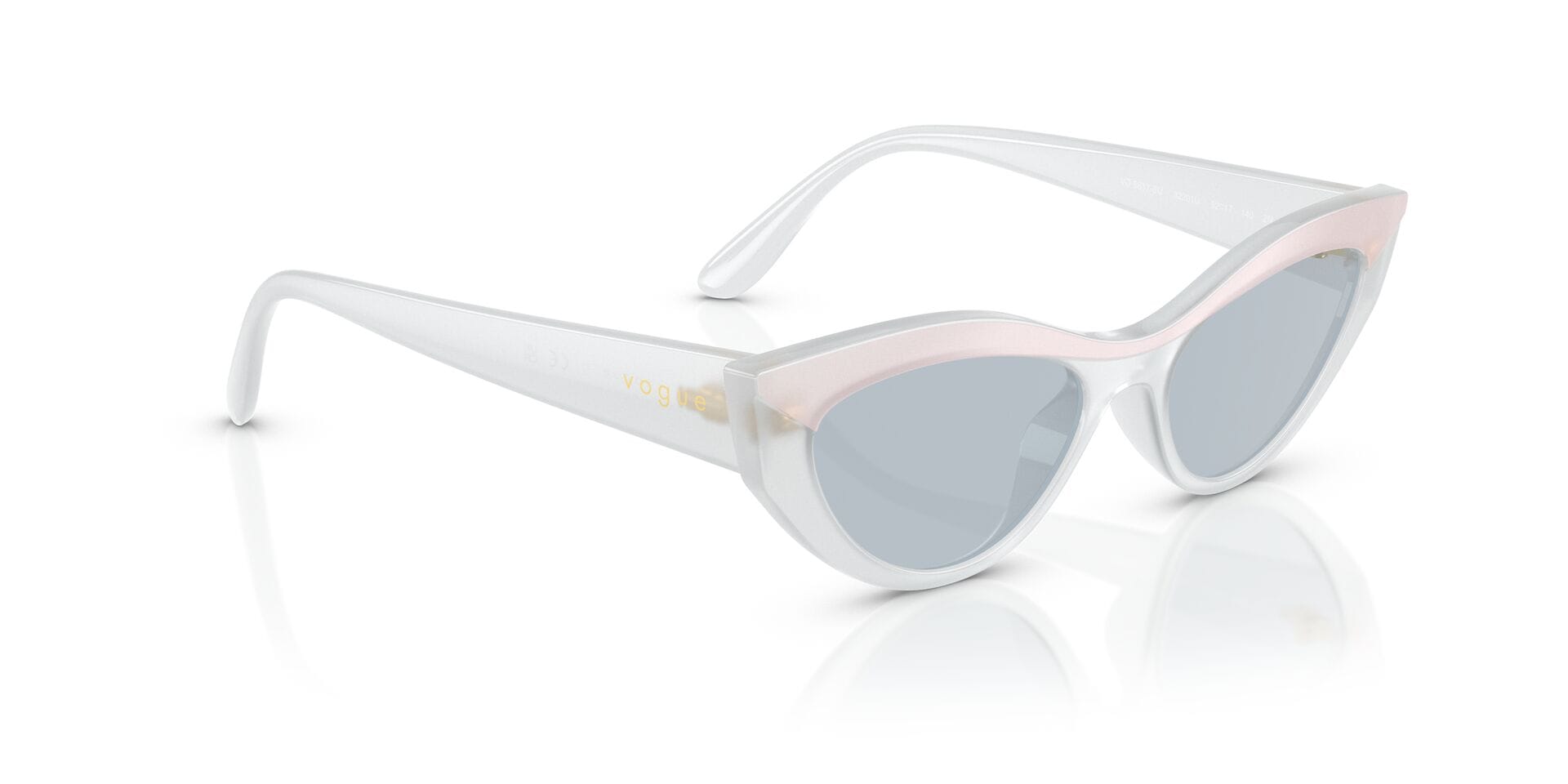 Vogue 0VO5637SU Sunglass White Female Full Shell Sunglass — White frame — view 8