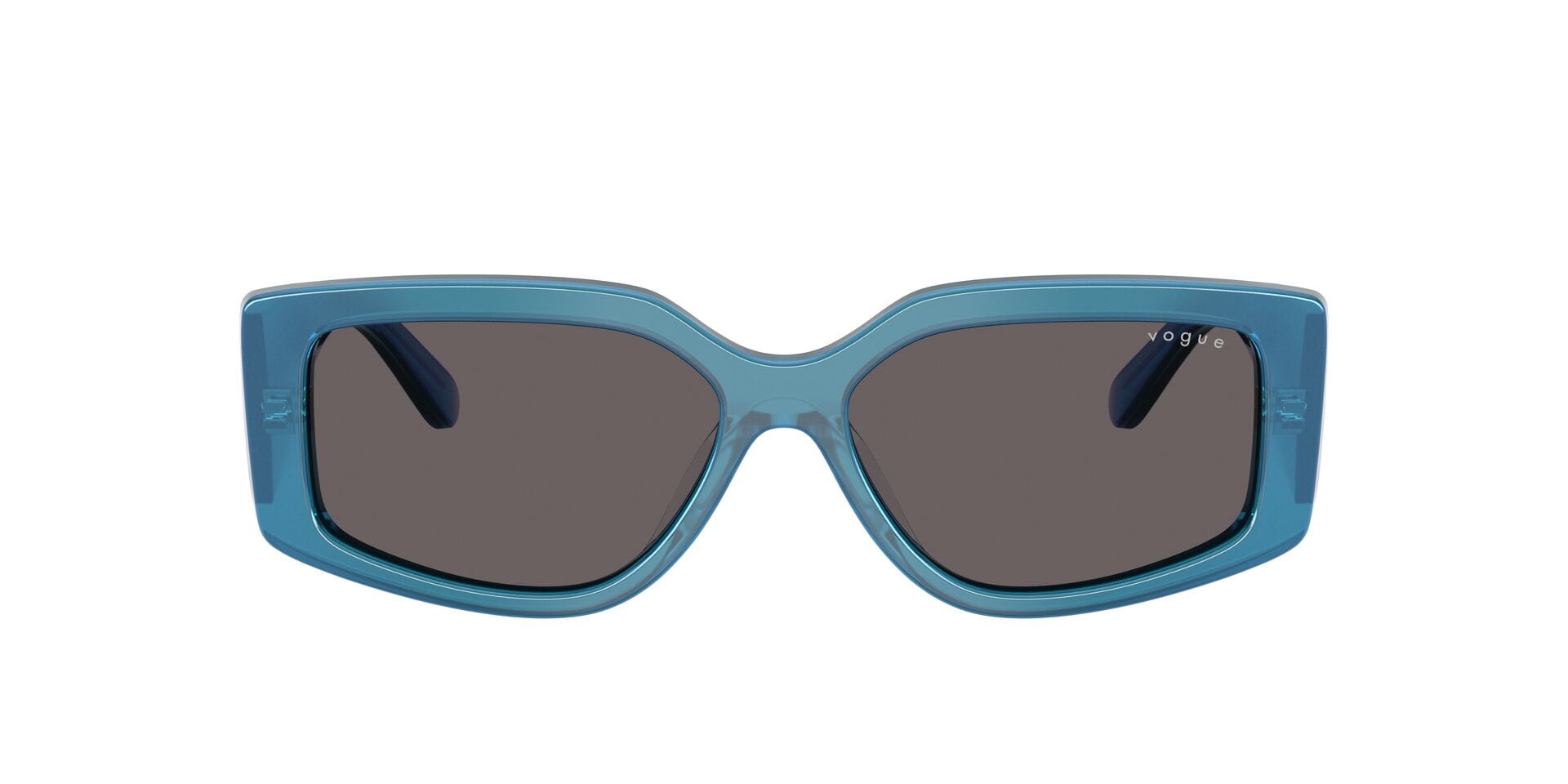Vogue 0VO5642SU Sunglass Transparent Blue Female Full Shell — Transparent Blue frame