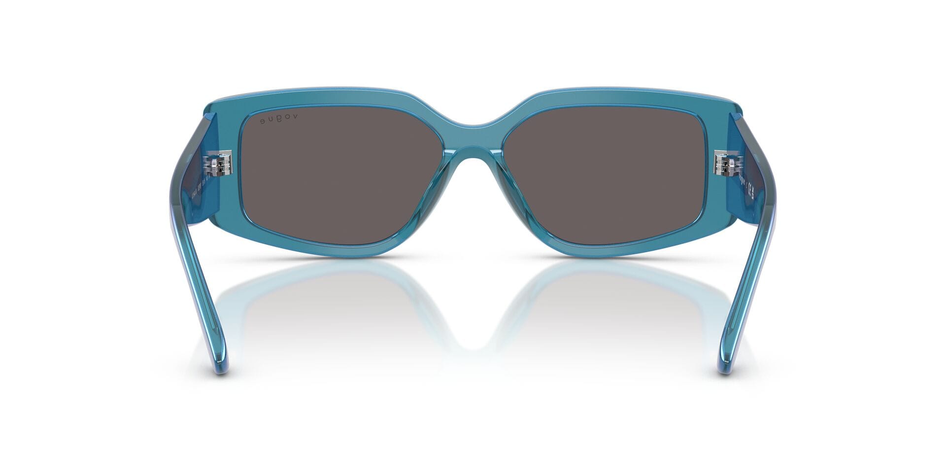 Vogue 0VO5642SU Sunglass Transparent Blue Female Full Shell Sunglass — Transparent Blue frame — view 6