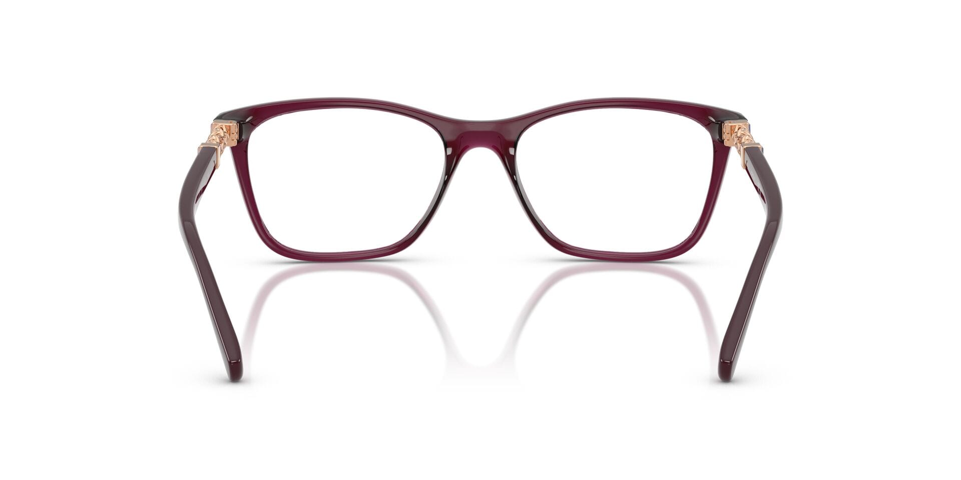 Vogue 0VO5632B Frame Transparent Red Female Full Shell Frame — Transparent Red frame — view 6