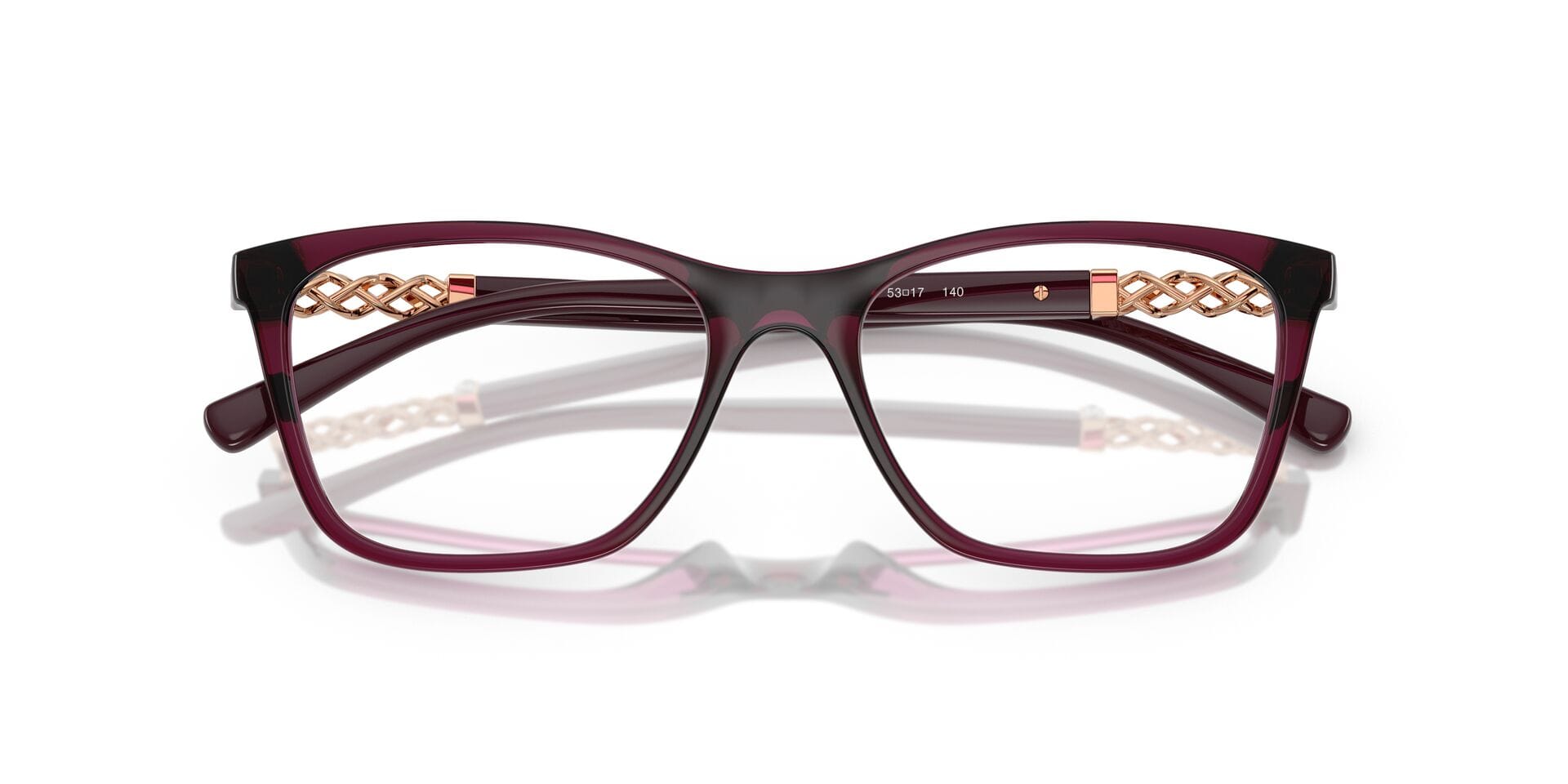 Vogue 0VO5632B Frame Transparent Red Female Full Shell Frame — Transparent Red frame — view 7