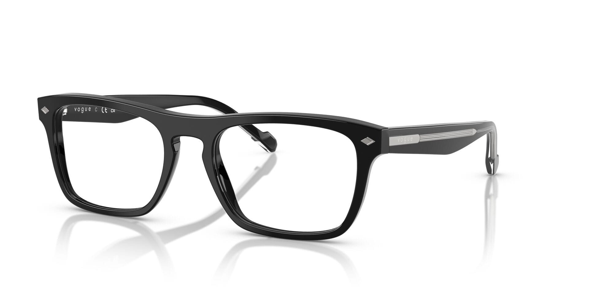 Vogue 0V5619 Frame Black Male Full Shell Frame — Black frame — view 2
