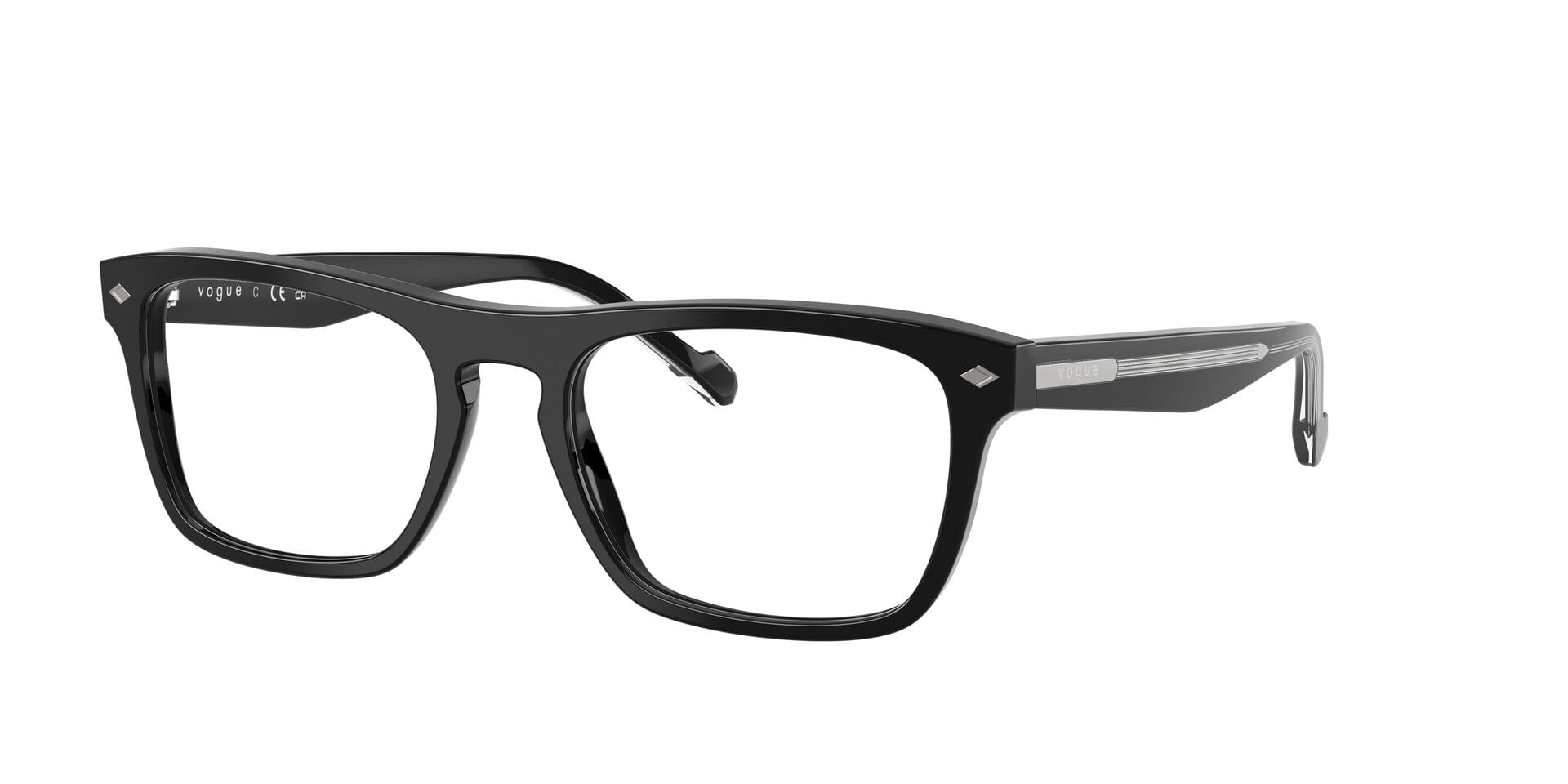 Vogue 0V5619 Frame Black Male Full Shell Frame — Black frame — view 3