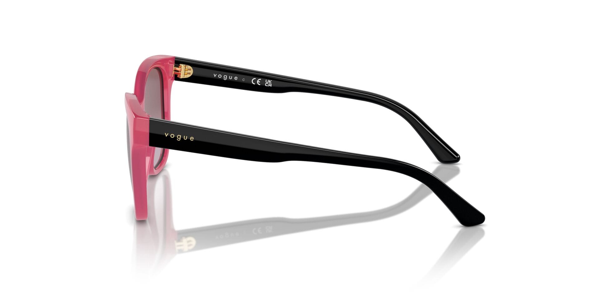 Vogue Junior 0VJ2023 Sunglass Pink Female Full Shell Sunglass — Pink frame — view 5