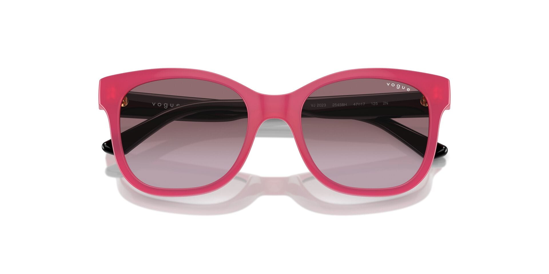 Vogue Junior 0VJ2023 Sunglass Pink Female Full Shell Sunglass — Pink frame — view 7