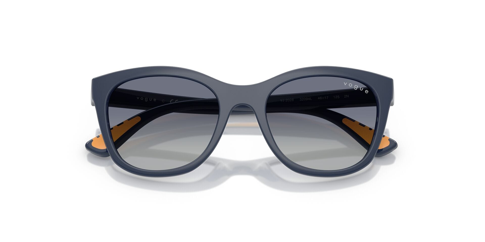 Vogue Junior 0VJ2023 Sunglass Blue Unisex Full Shell Sunglass — Blue frame — view 7