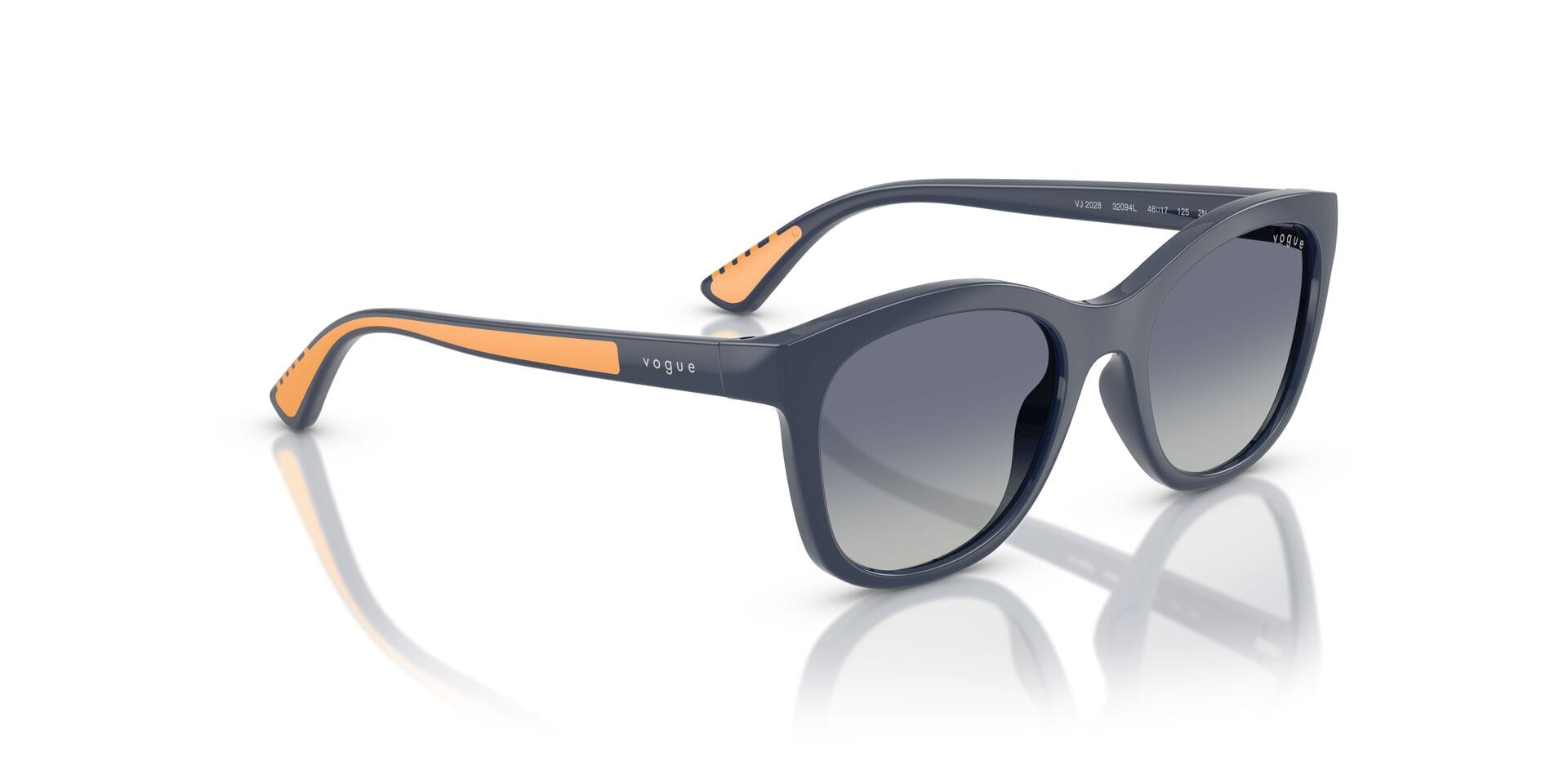 Vogue Junior 0VJ2023 Sunglass Blue Unisex Full Shell Sunglass — Blue frame — view 8