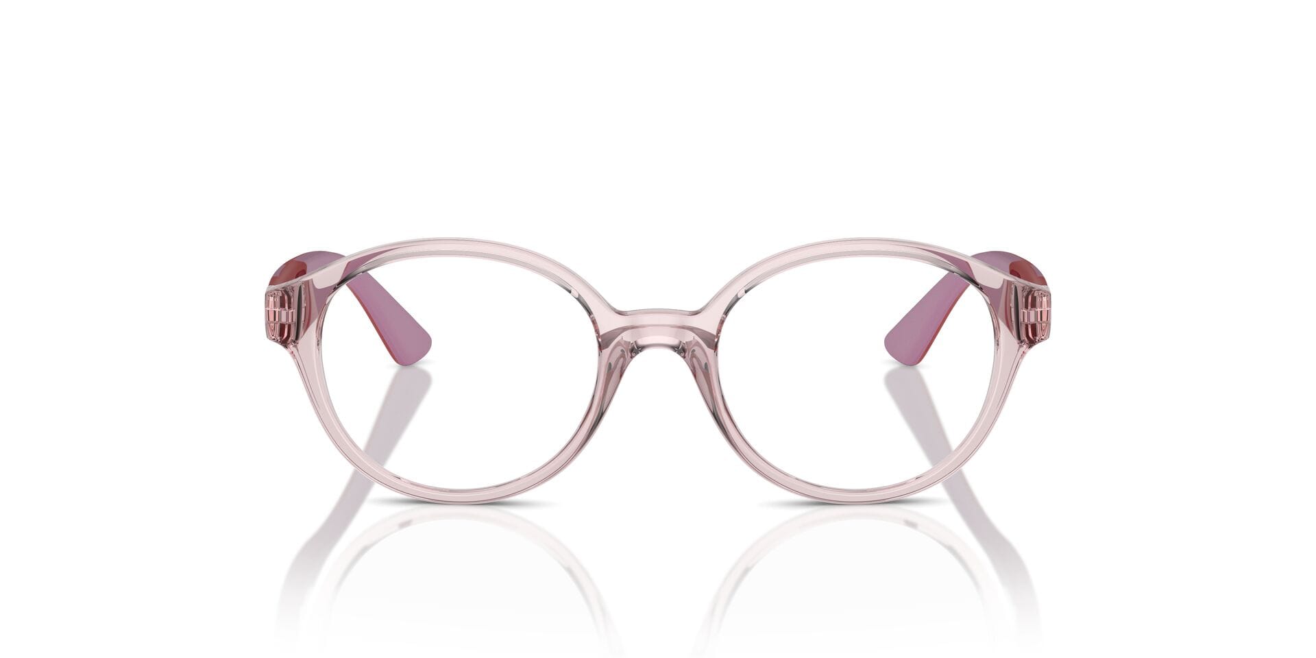 Vogue Junior 0VY2025 Frame Transparent Pink Unisex Full Shel Frame — Transparent Pink frame — view 4