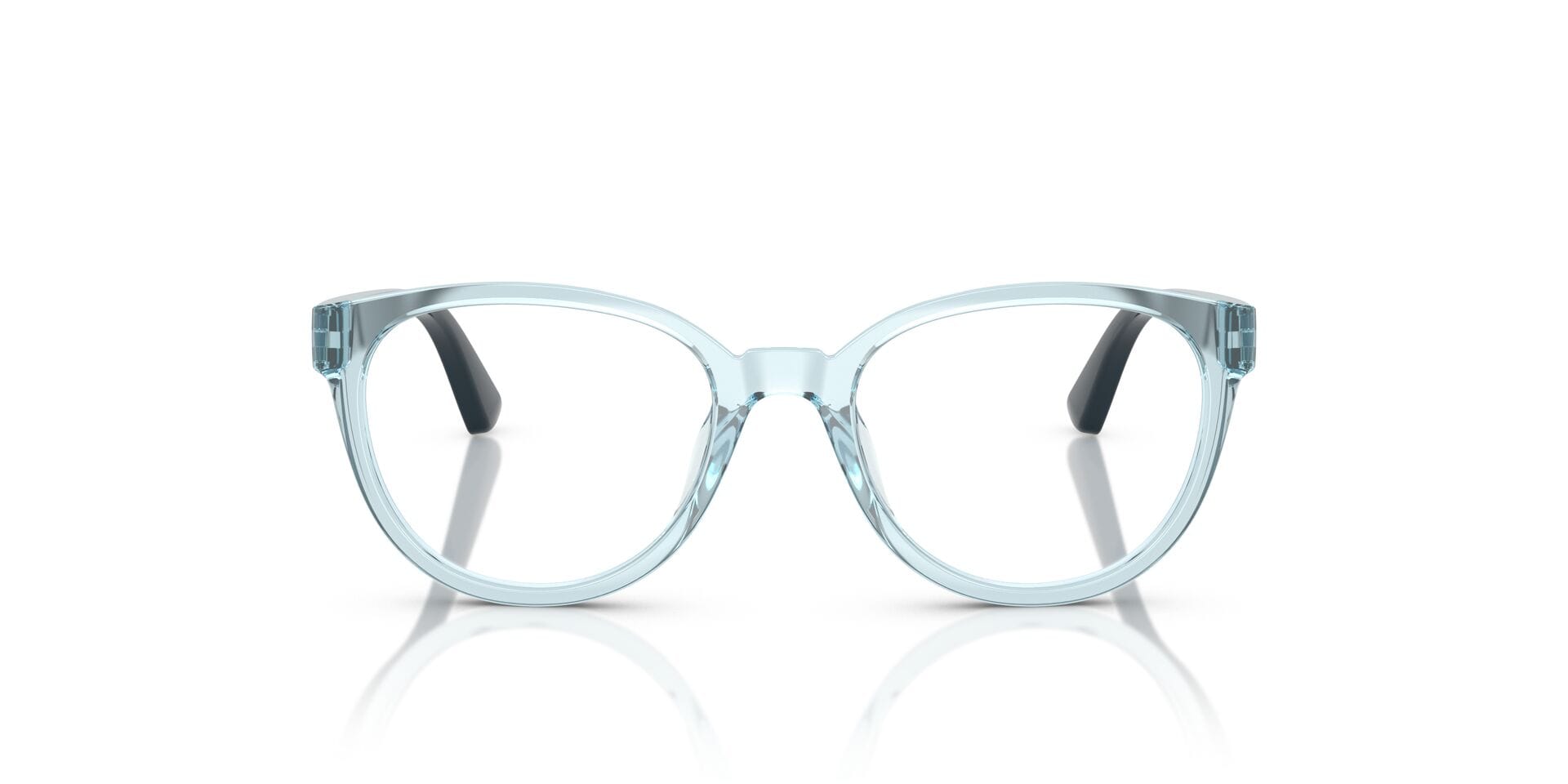 Vogue Junior 0VJ2029 Frame Transparent Blue Female Full Shel Frame — Transparent Blue frame — view 4