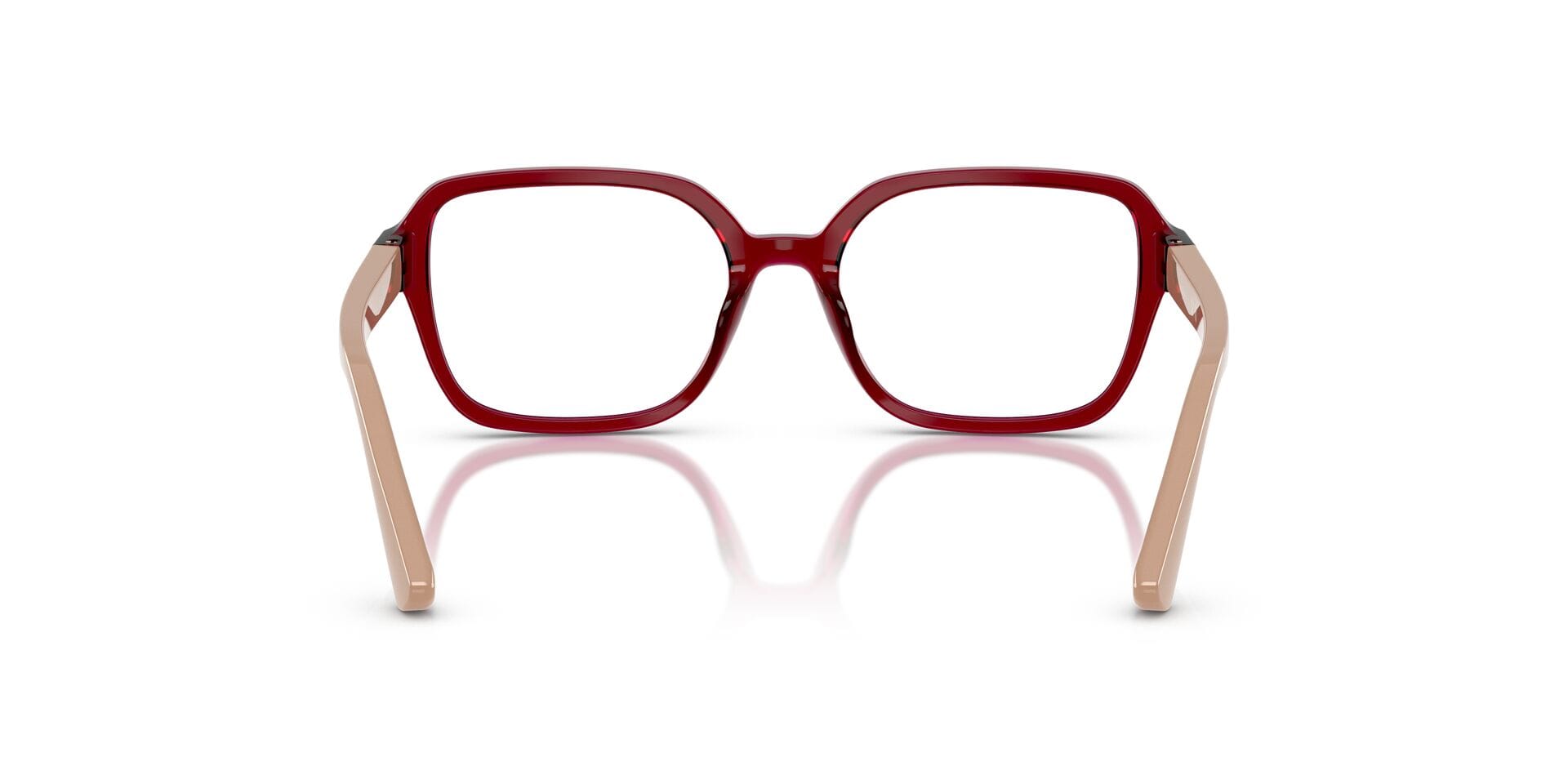 Vogue Junior 0VY2032 Frame Transparent Red Unisex Full Shell Frame — Transparent Red frame — view 2
