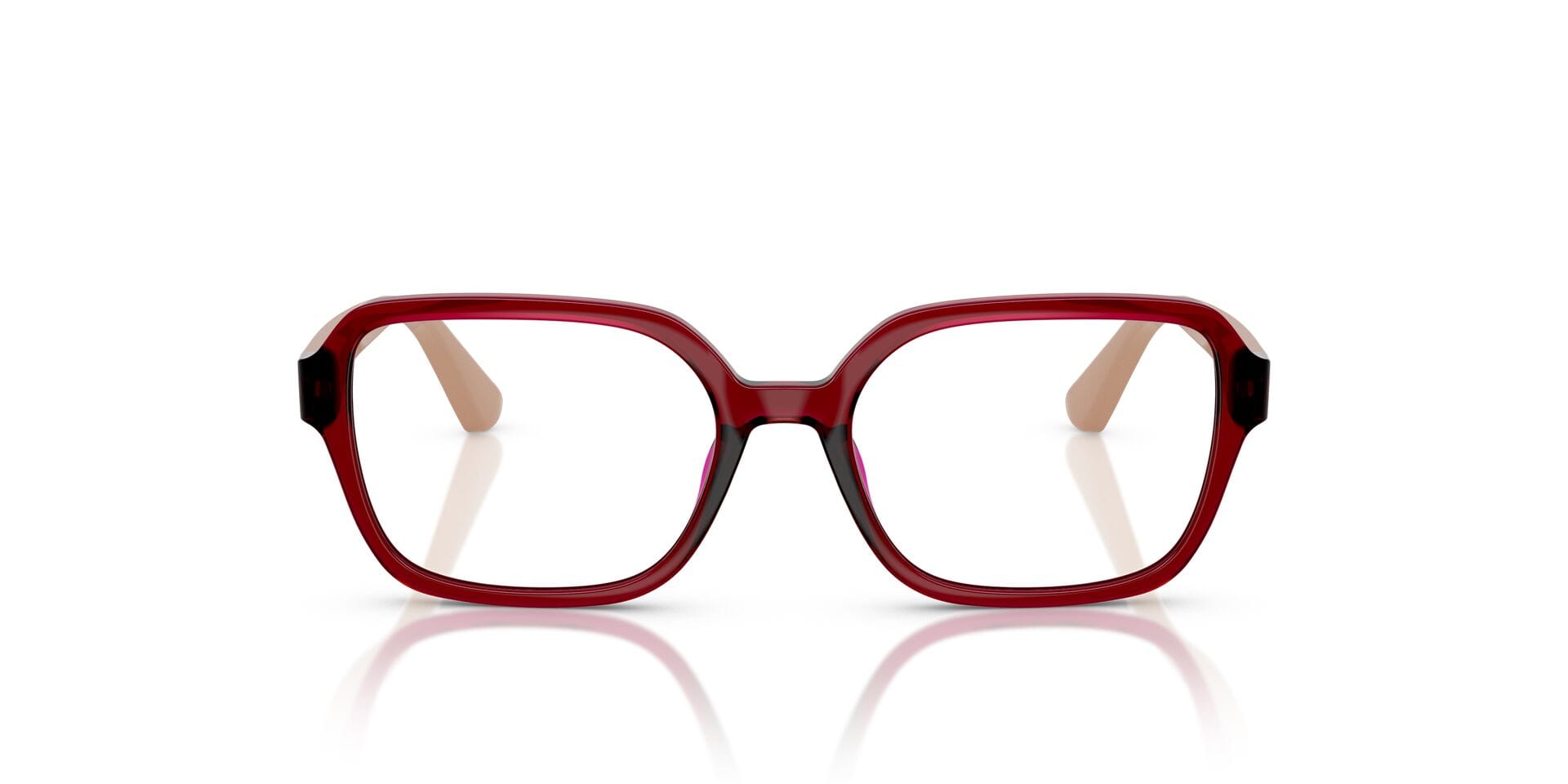 Vogue Junior 0VY2032 Frame Transparent Red Unisex Full Shell Frame — Transparent Red frame — view 4