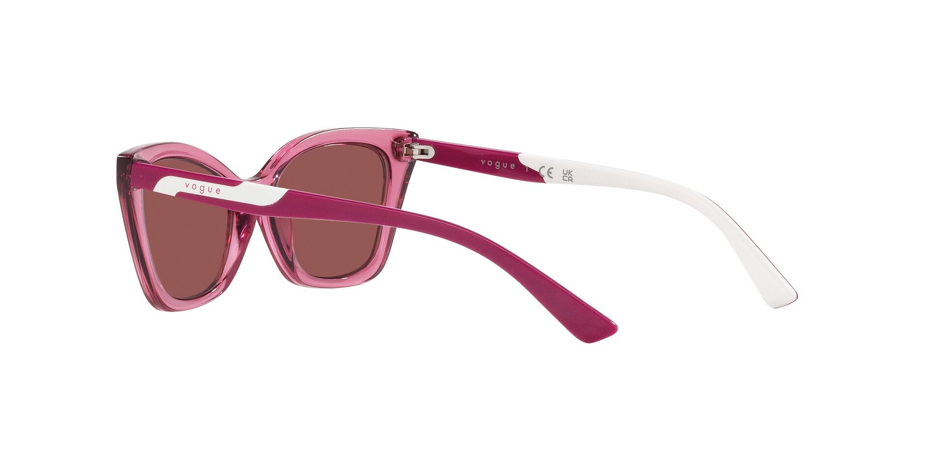 Vogue Junior 0VJ2020 Sunglass Transparent Purple Female Full Sunglass — Transparent Purple frame — view 5