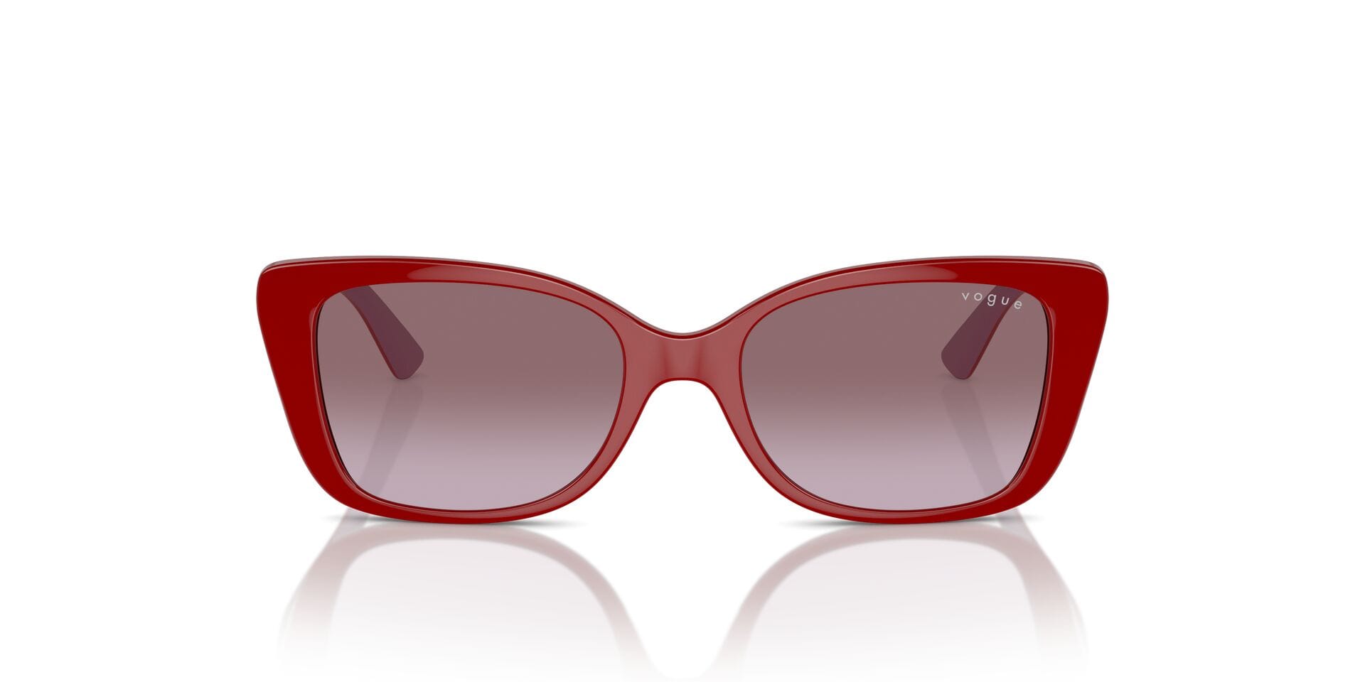 Vogue Junior 0VJ2022 Sunglass Red Female Full Shell Sunglass — Red frame — view 4