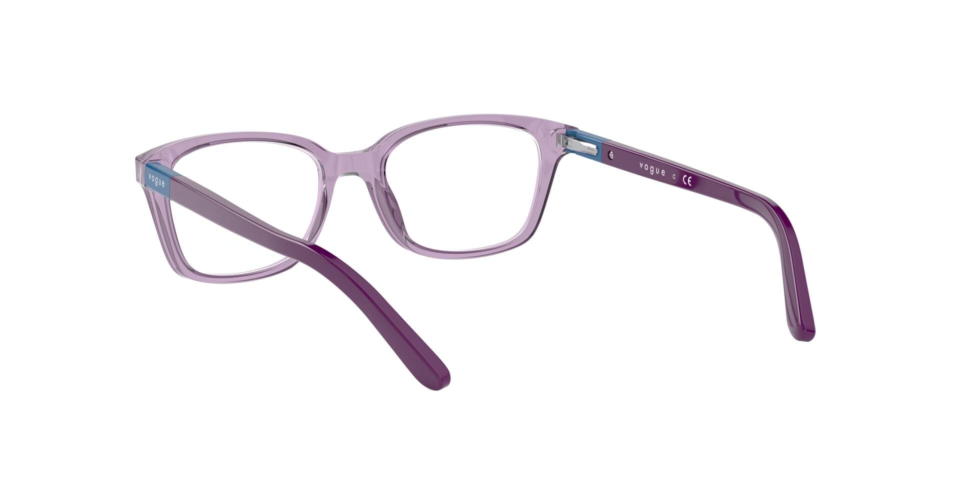 Vogue Junior 0VY2001 Frame Transparent Violet Unisex Full Sh Frame — Transparent Violet frame — view 2
