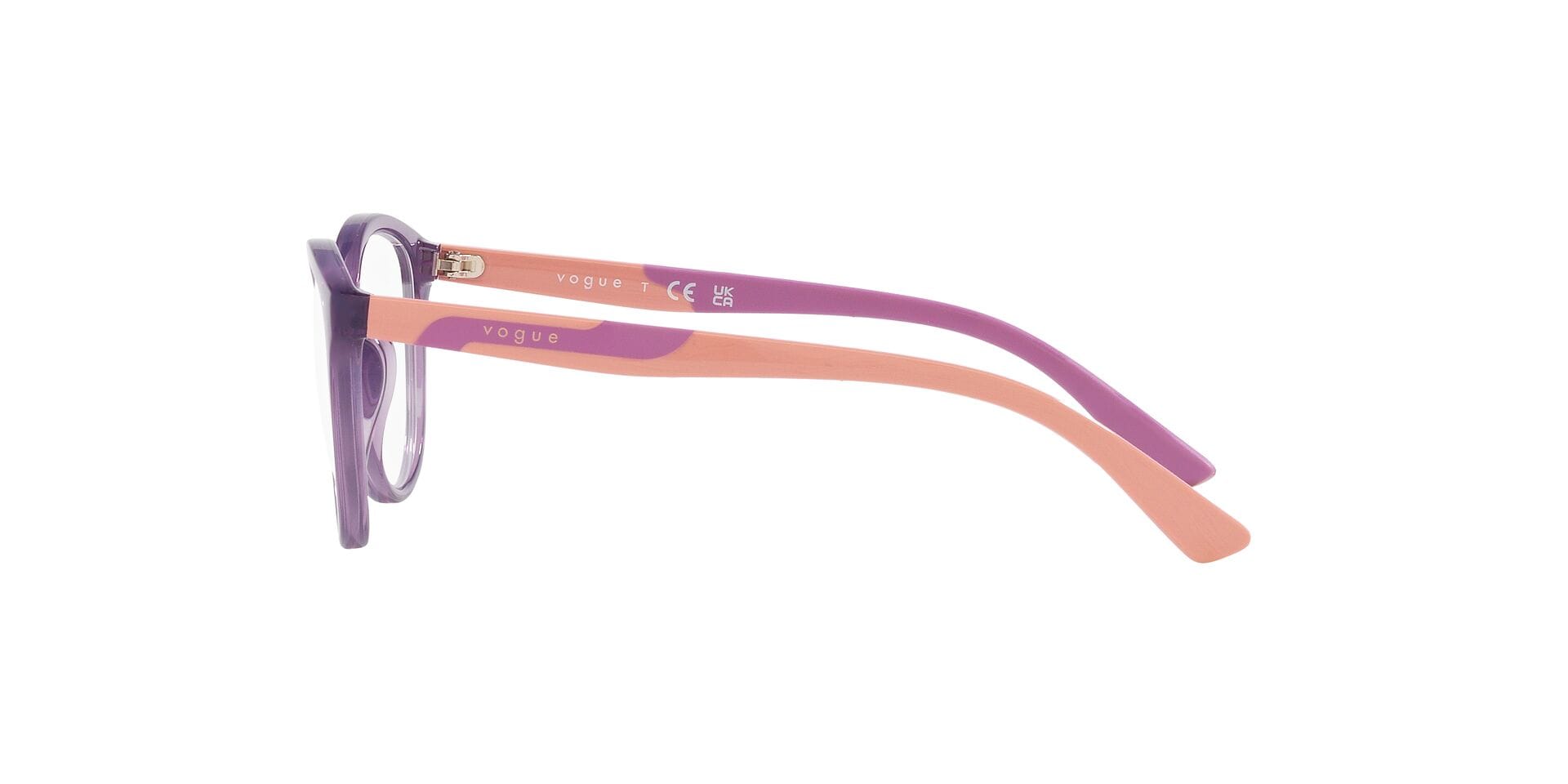 Vogue Junior 0VY2019 Frame Transparent Violet Female Full Sh Frame — Transparent Violet frame — view 4