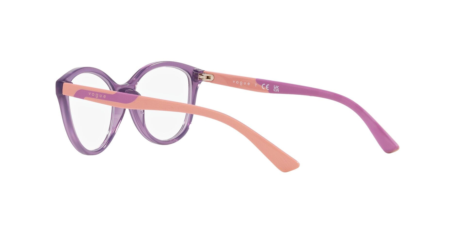 Vogue Junior 0VY2019 Frame Transparent Violet Female Full Sh Frame — Transparent Violet frame — view 5