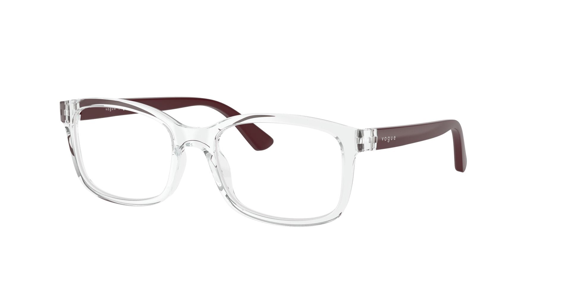 Vogue Junior 0VY2030 Frame Transparent Female Full Shell Frame — Transparent frame — view 3