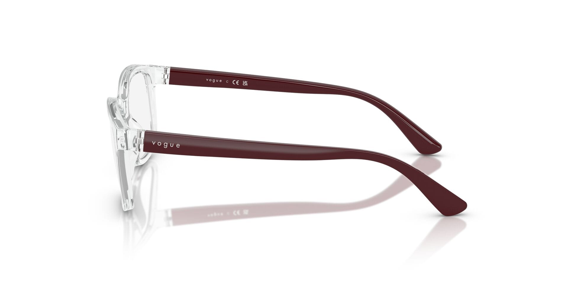 Vogue Junior 0VY2030 Frame Transparent Female Full Shell Frame — Transparent frame — view 5
