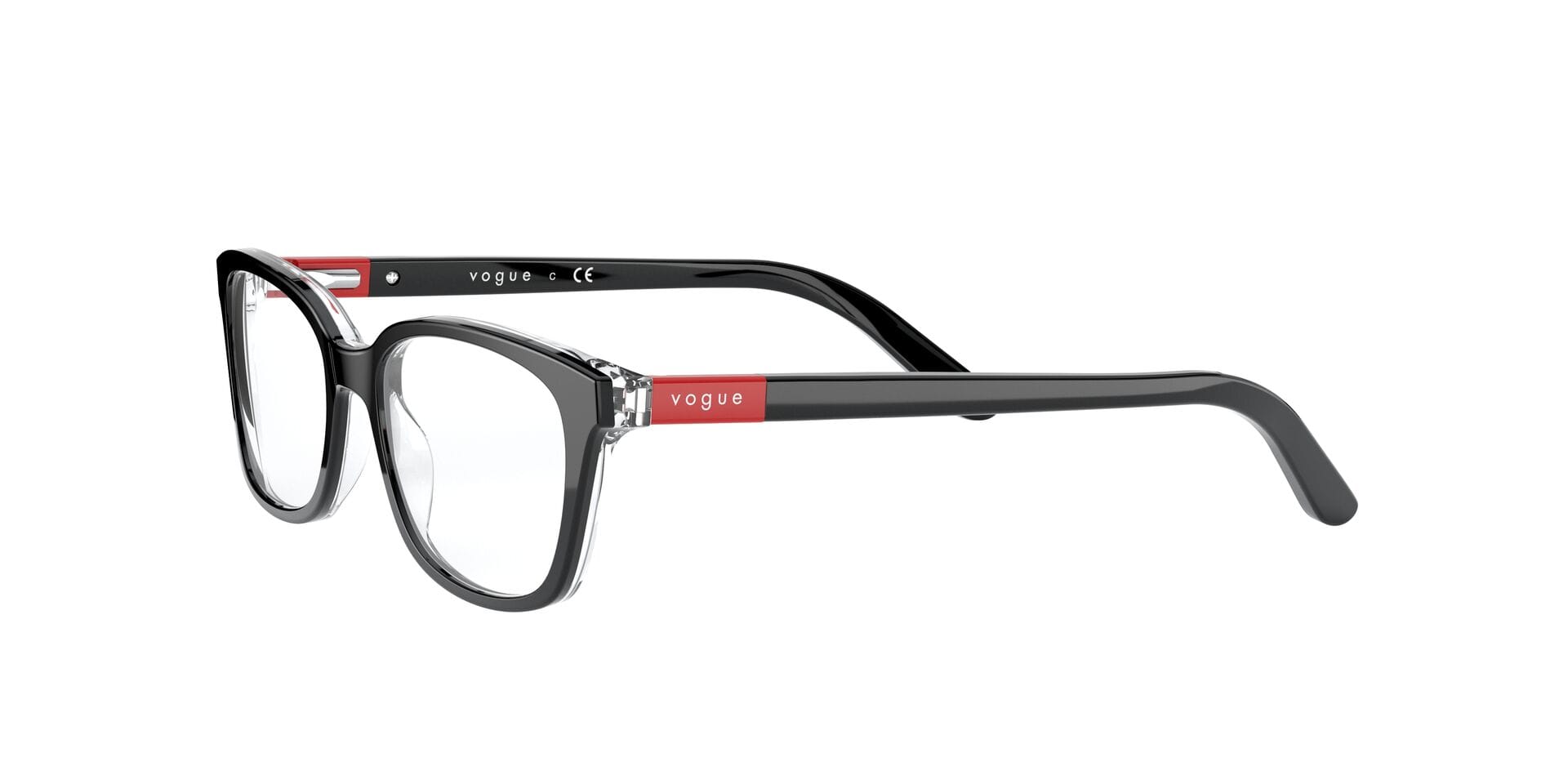 Vogue Junior 0VY2001 Frame Black Unisex Full Shell Frame — Black frame — view 3