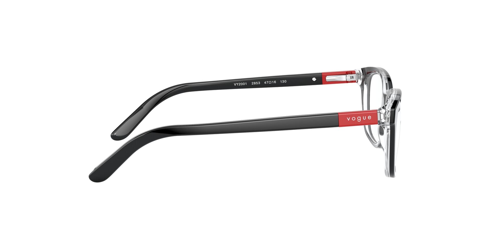 Vogue Junior 0VY2001 Frame Black Unisex Full Shell Frame — Black frame — view 10