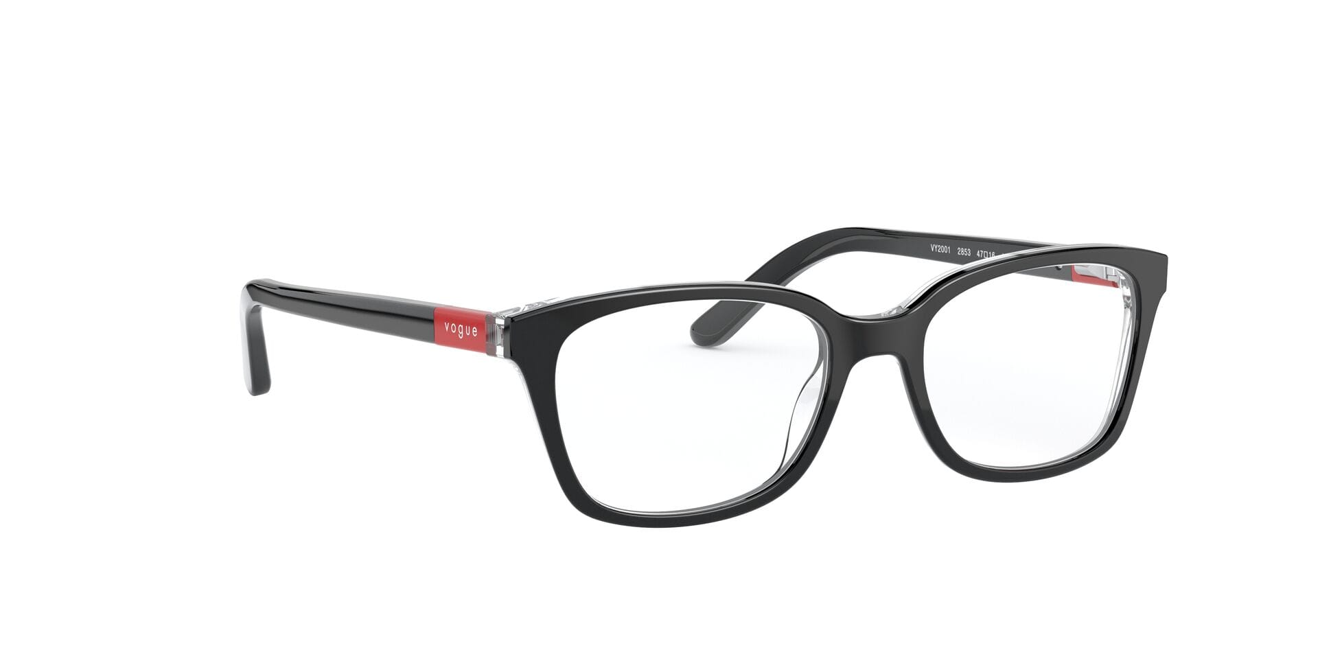 Vogue Junior 0VY2001 Frame Black Unisex Full Shell Frame — Black frame — view 12