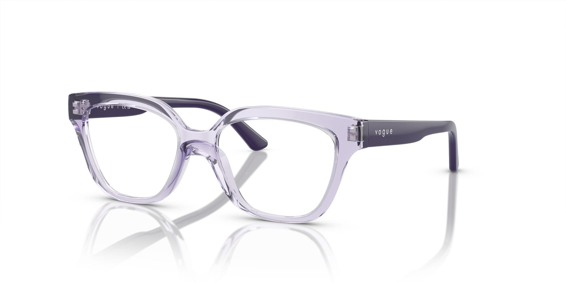 Vogue Junior 0VY2023 Frame Transparent Violet Unisex Full Sh Frame — Transparent Violet frame — view 1