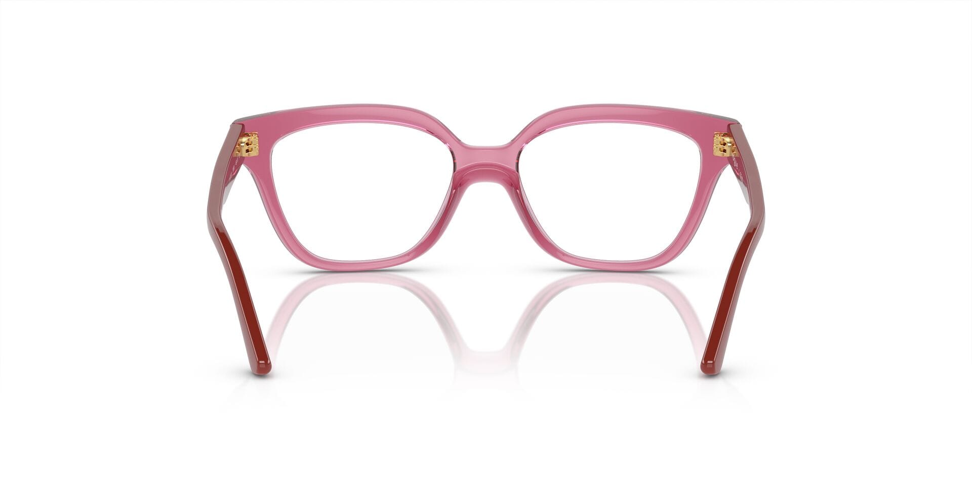 Vogue Junior 0VY2023 Frame Transparent Pink Female Full Shel Frame — Transparent Pink frame — view 2
