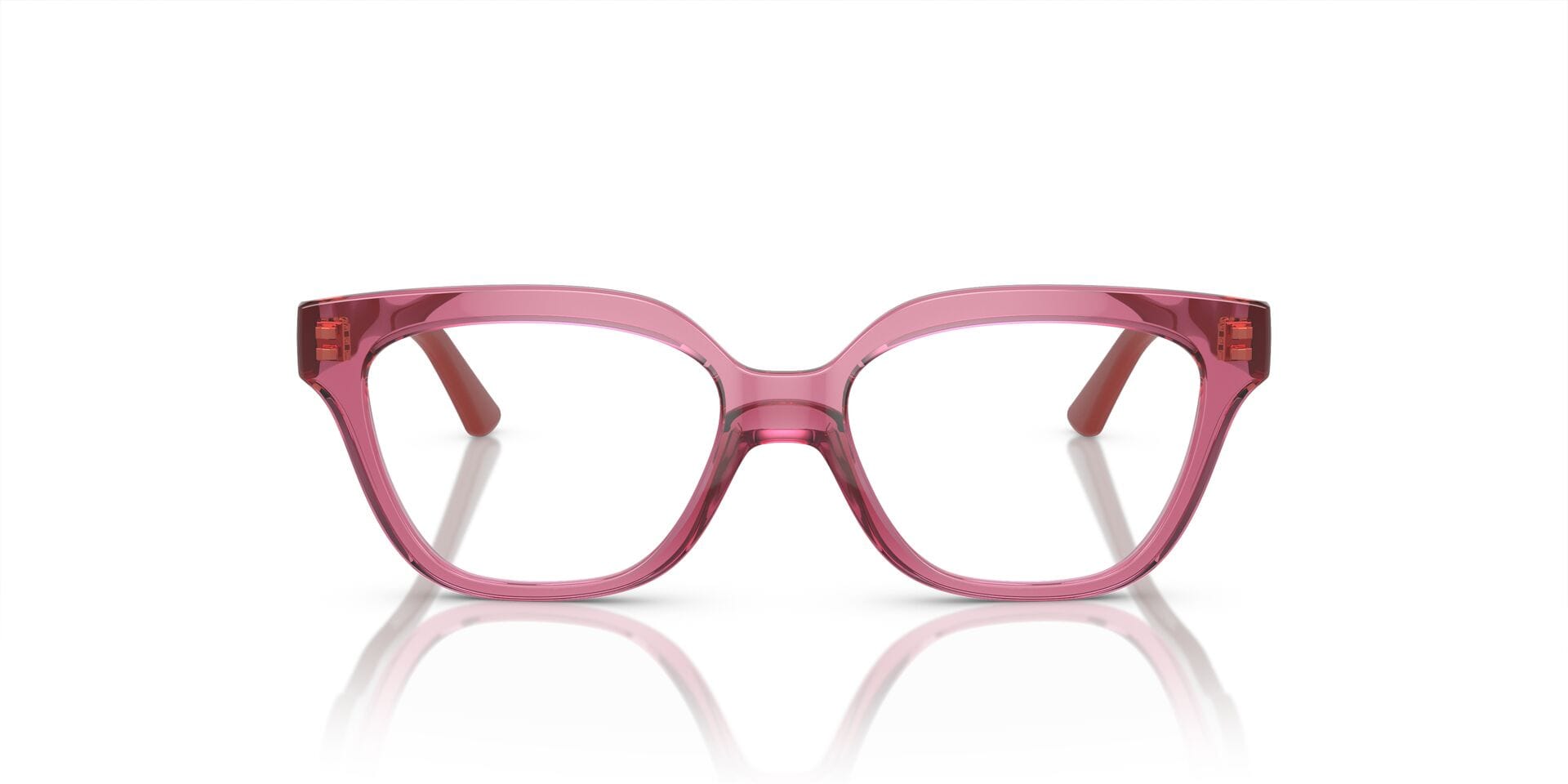 Vogue Junior 0VY2023 Frame Transparent Pink Female Full Shel Frame — Transparent Pink frame — view 4