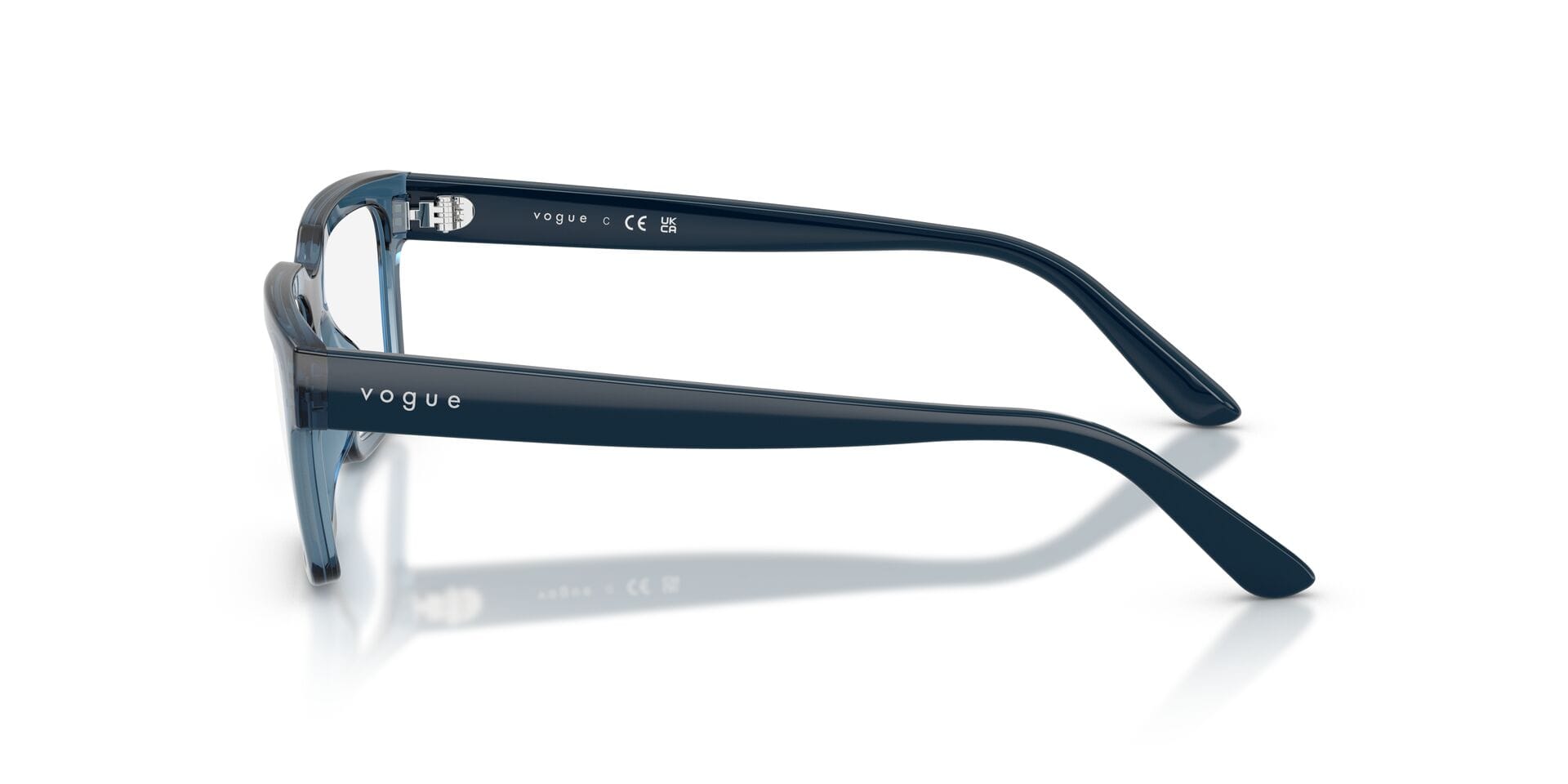 Vogue Junior 0VY2040 Frame Transparent Blue Unisex Full - Frame — Transparent Blue frame — view 5