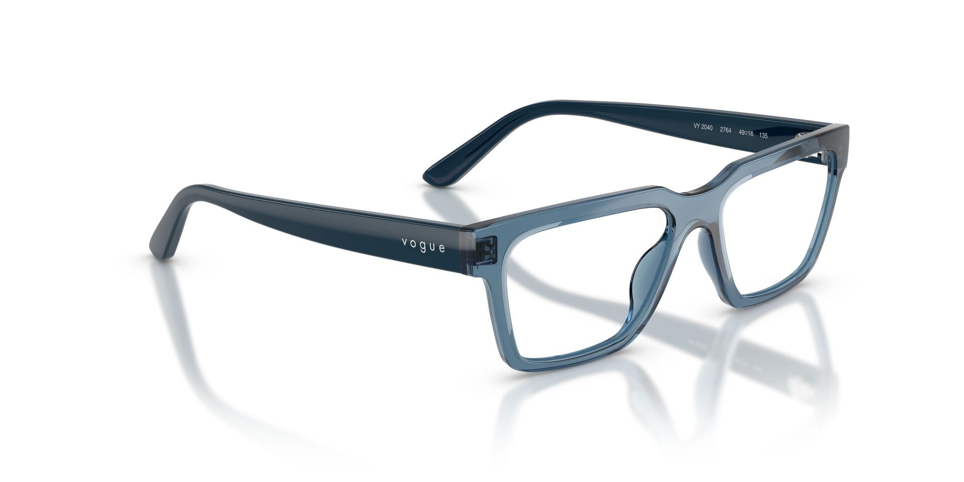 Vogue Junior 0VY2040 Frame Transparent Blue Unisex Full - Frame — Transparent Blue frame — view 8