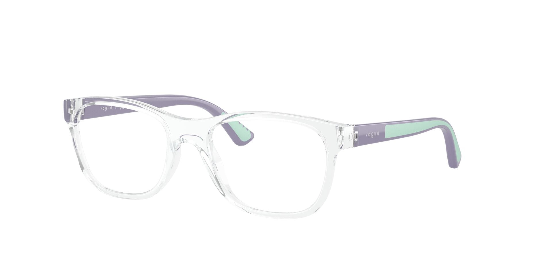 Vogue Junior 0VY2042 Frame Transparent Violet Male Full - Frame — Transparent Violet frame — view 3