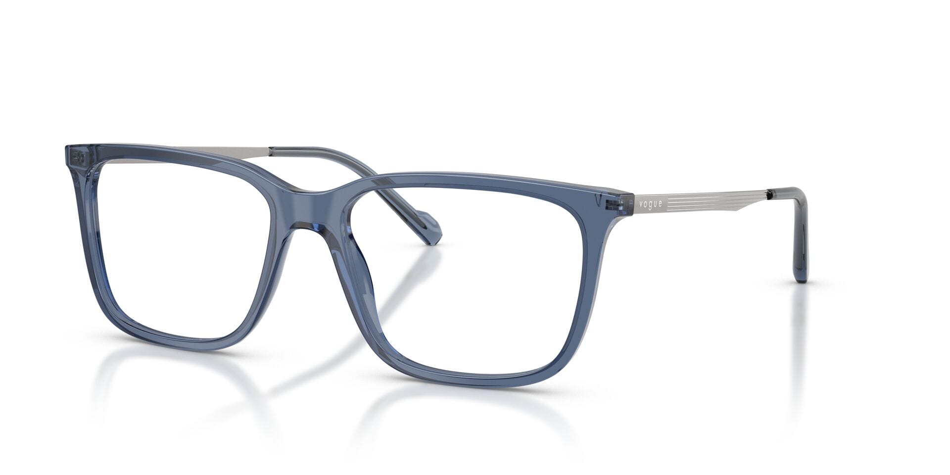Vogue 0VO5665I Frame Transparent Blue Male Full Metal Frame — Transparent Blue frame — view 2