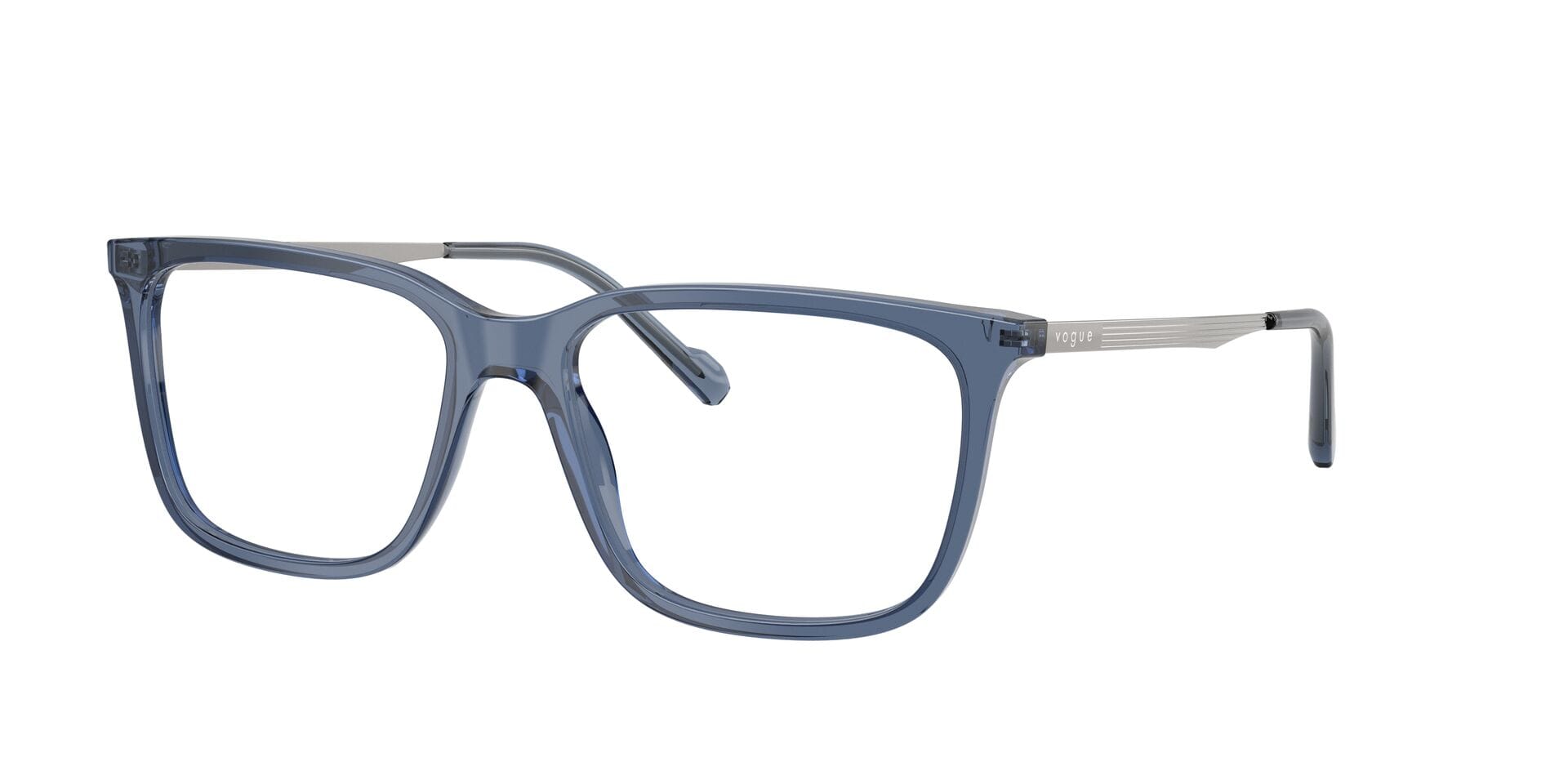 Vogue 0VO5665I Frame Transparent Blue Male Full Metal Frame — Transparent Blue frame — view 3