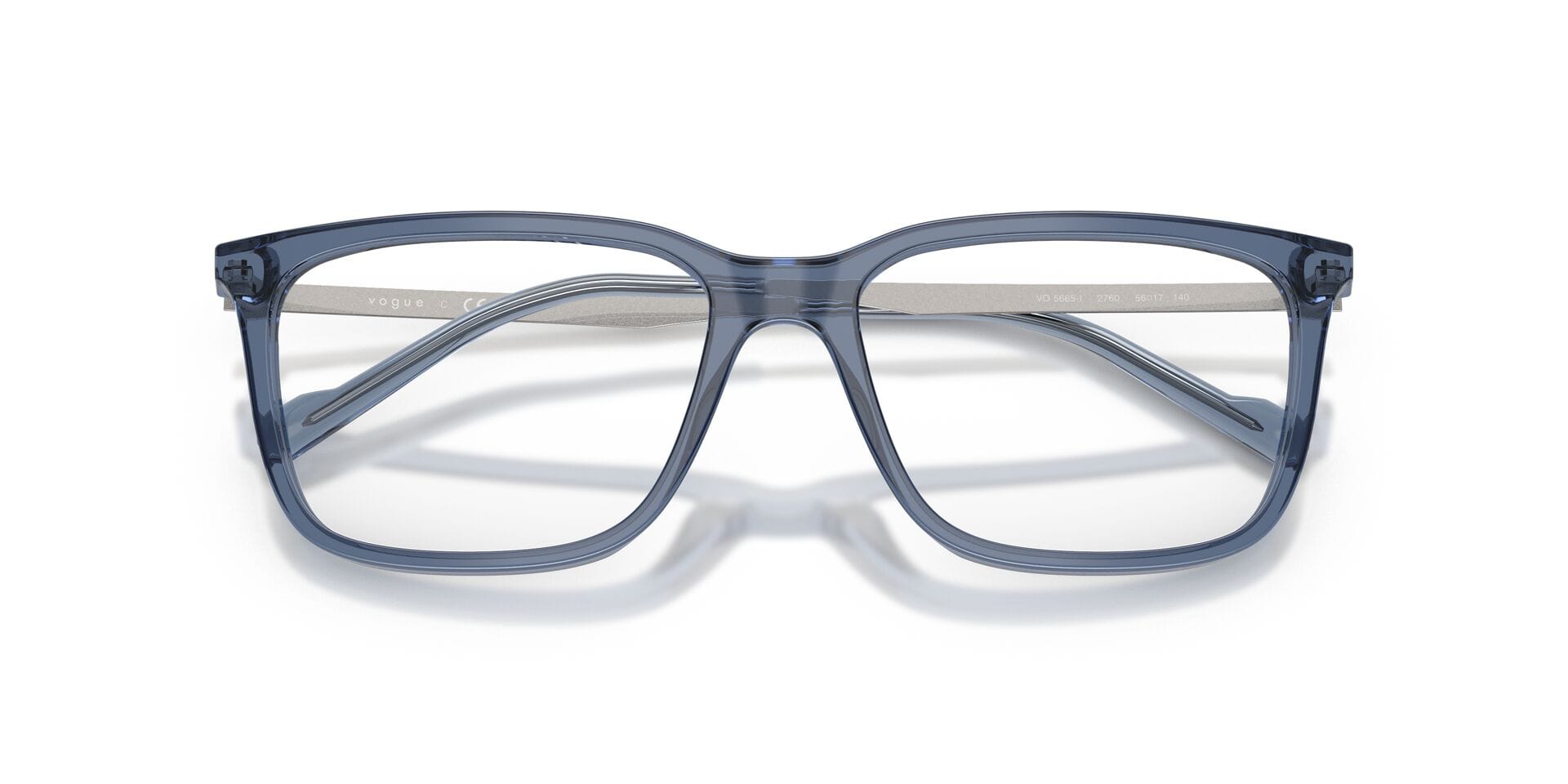 Vogue 0VO5665I Frame Transparent Blue Male Full Metal Frame — Transparent Blue frame — view 7