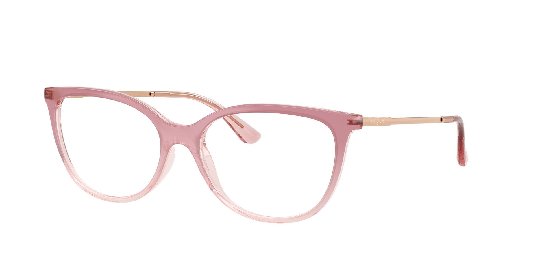 Vogue 0VO5673 Frame Transparent Pink Female Full - Frame — Transparent Pink frame — view 3