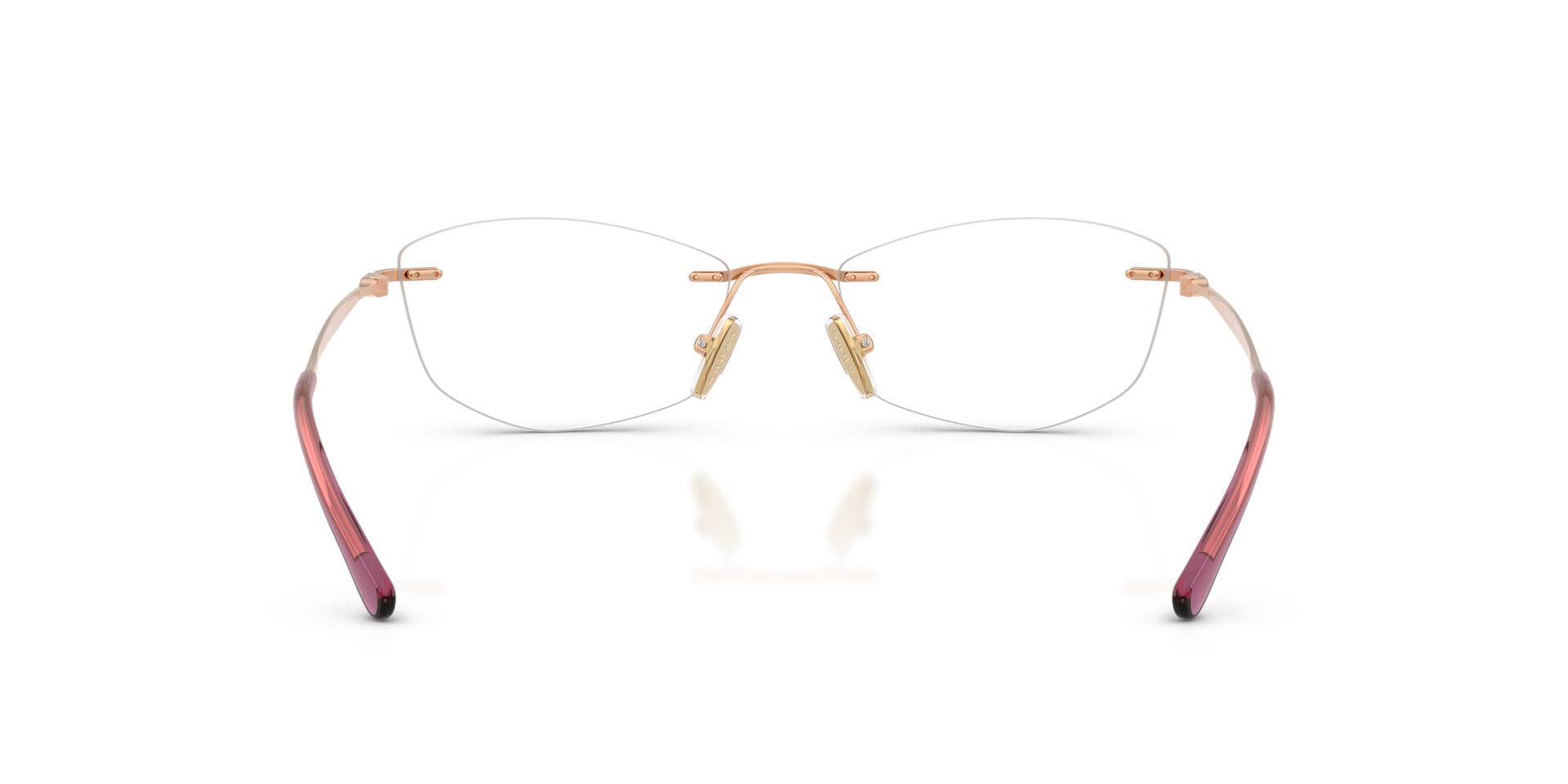 Vogue FR Vogue 0VO4361I Frame Rose Gold Female RimLess Metal Frame — Rose Gold frame — view 6