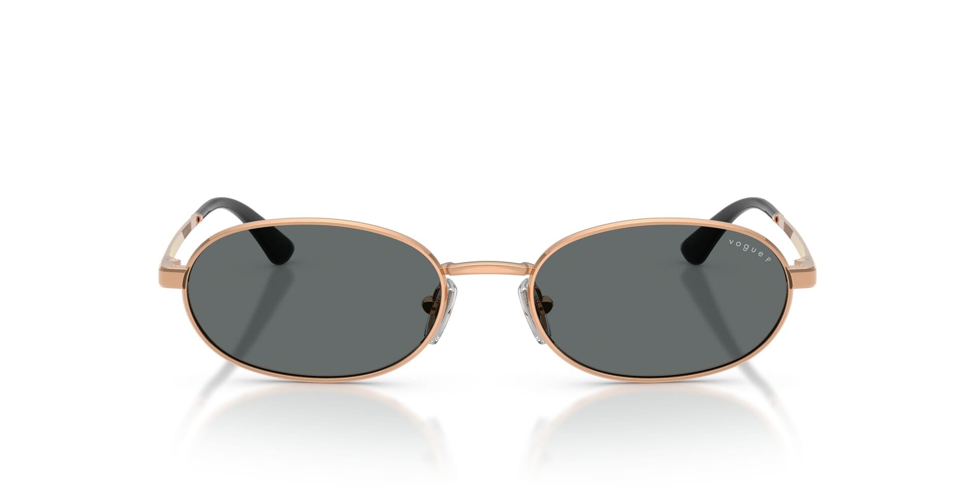 Vogue 0VO4353S Sunglass Rose Gold Female Full Metal Sunglass — Rose Gold frame — view 4