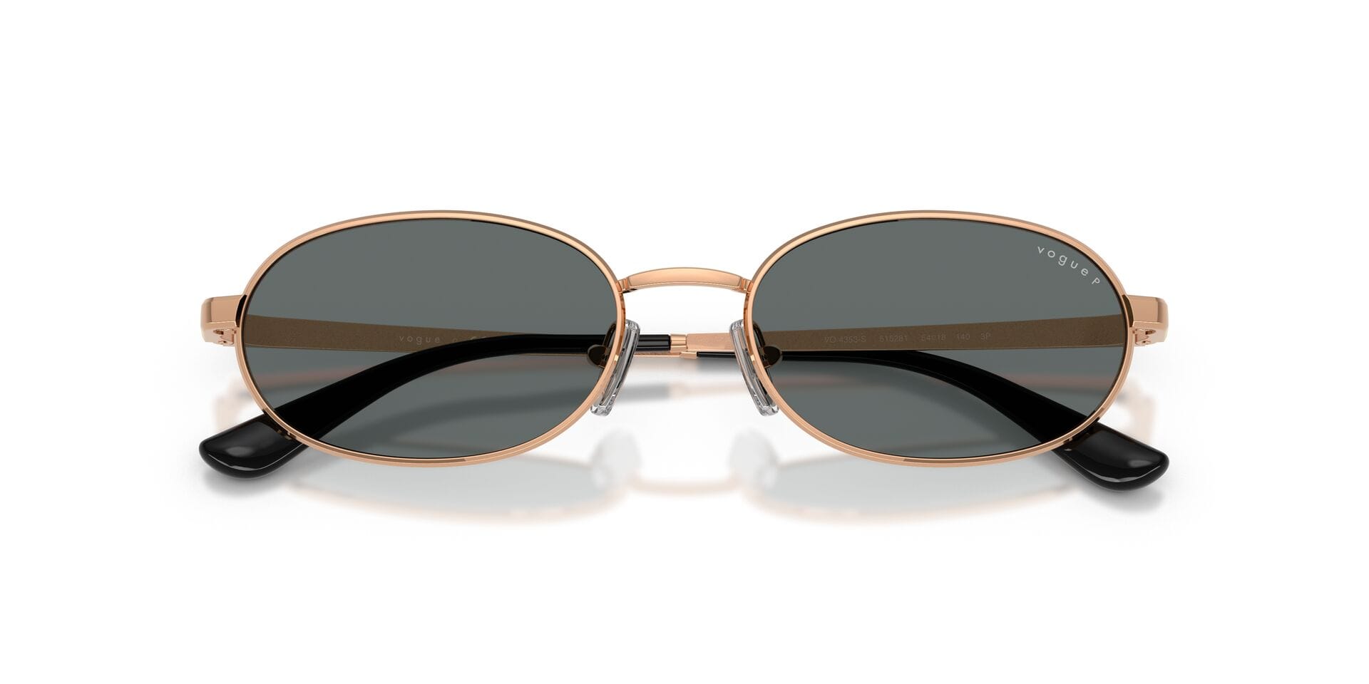 Vogue 0VO4353S Sunglass Rose Gold Female Full Metal Sunglass — Rose Gold frame — view 7