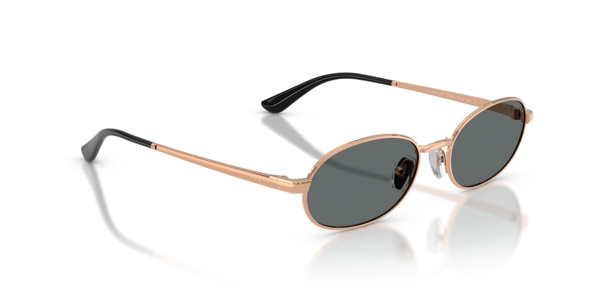 Vogue 0VO4353S Sunglass Rose Gold Female Full Metal Sunglass — Rose Gold frame — view 8