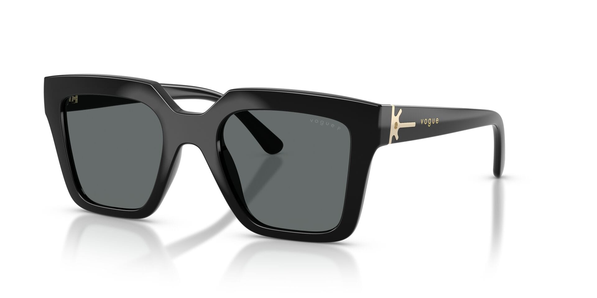 Vogue 0VO5690S Sunglass Black Female Full Shell Sunglass — Black frame — view 2