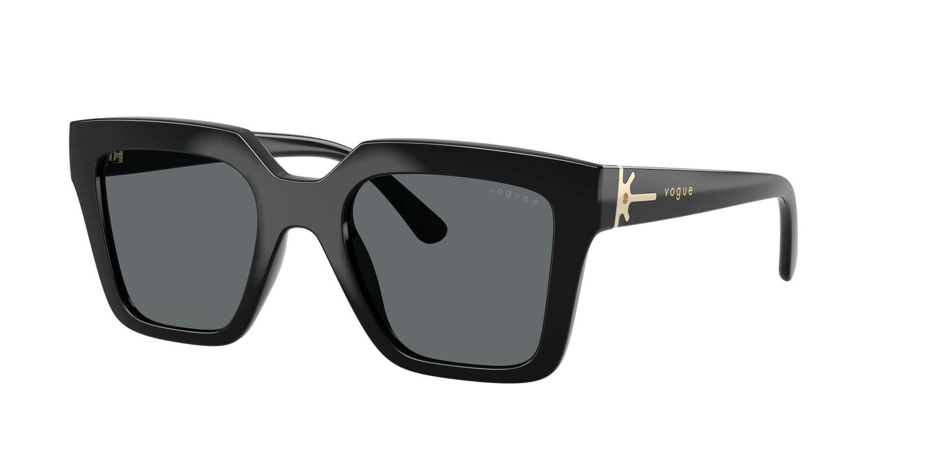 Vogue 0VO5690S Sunglass Black Female Full Shell Sunglass — Black frame — view 3