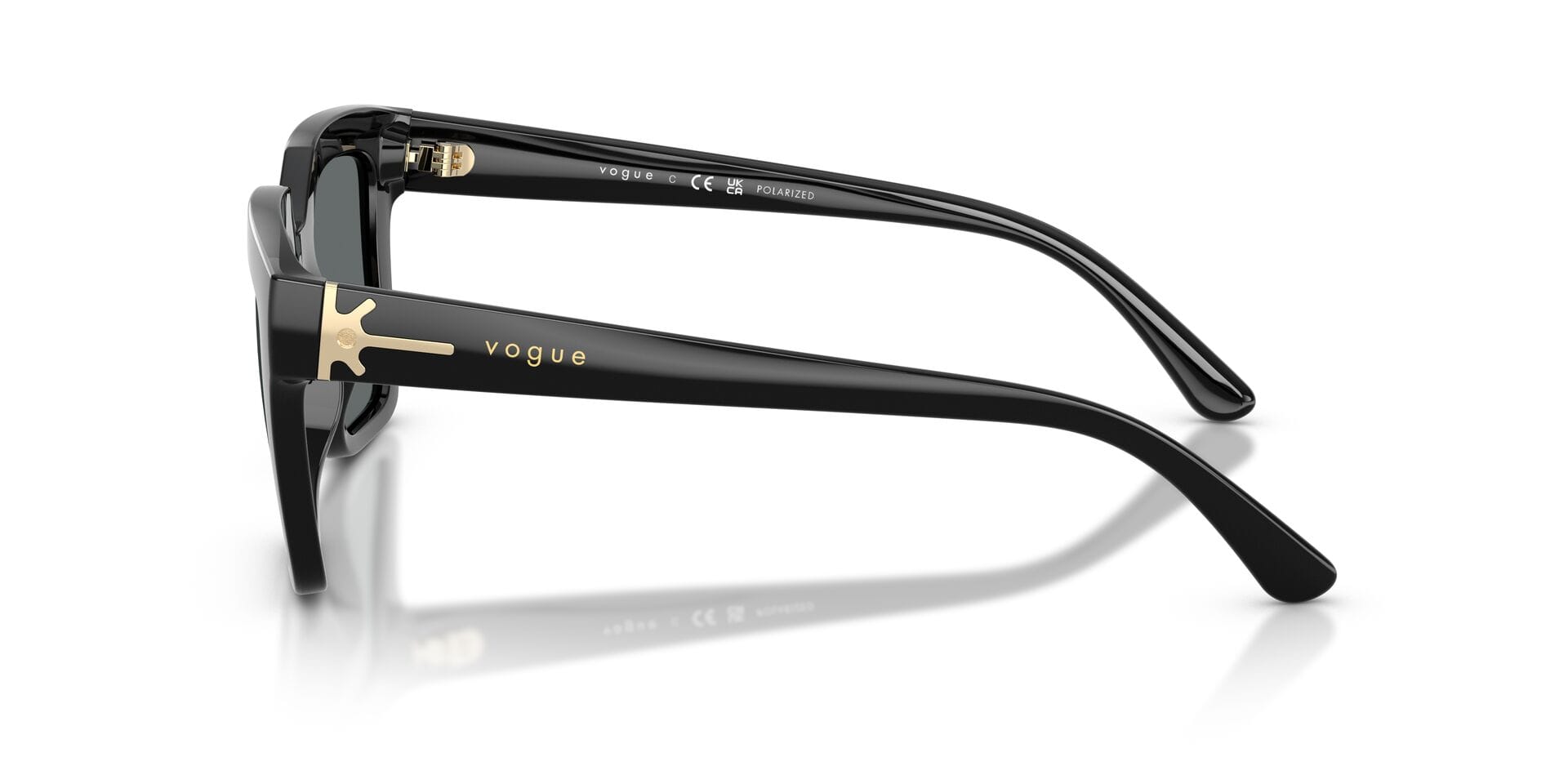 Vogue 0VO5690S Sunglass Black Female Full Shell Sunglass — Black frame — view 5