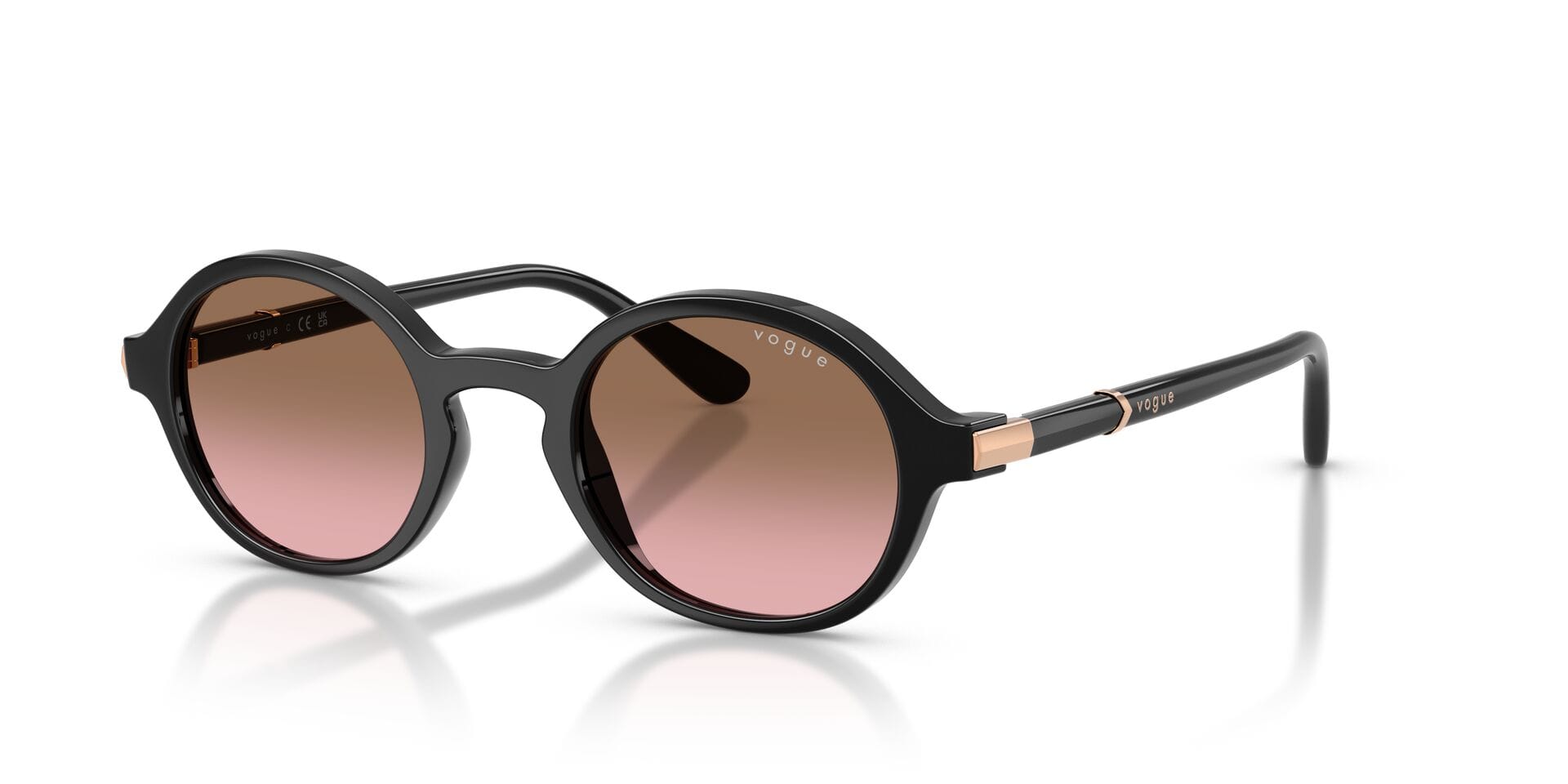 Vogue 0VO5692S Sunglass Black Female Full Shell Sunglass — Black frame — view 2
